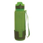 water bottle in platinum silicone with external volume indicator