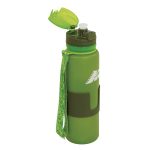 water bottle in platinum silicone closure with cap